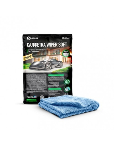GraSS Салфетка из микрофибры WIPER SOFT 40х40см