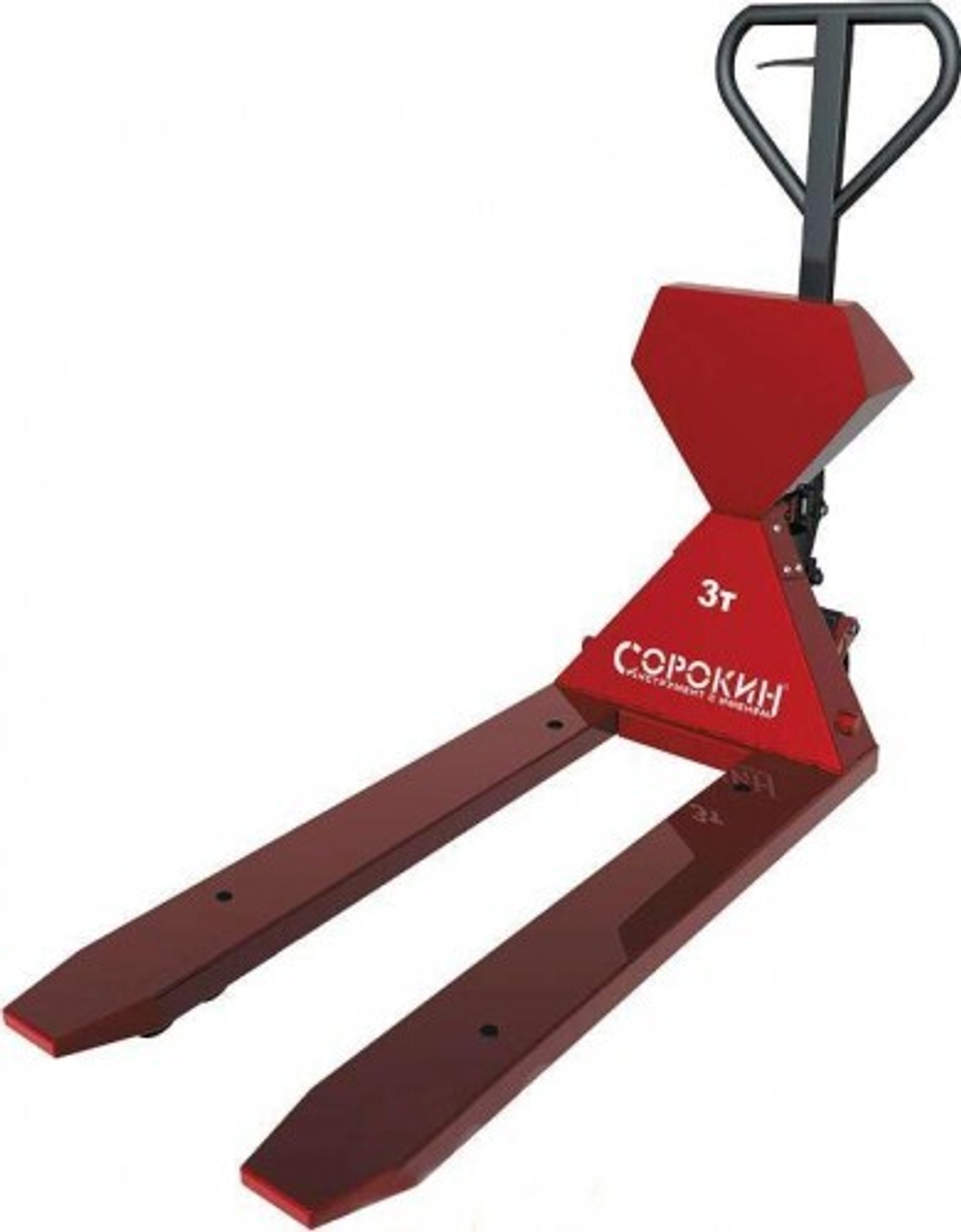 Тележка гидравлическая СОРОКИН 9.31 для поддонов с весами 2,5 т