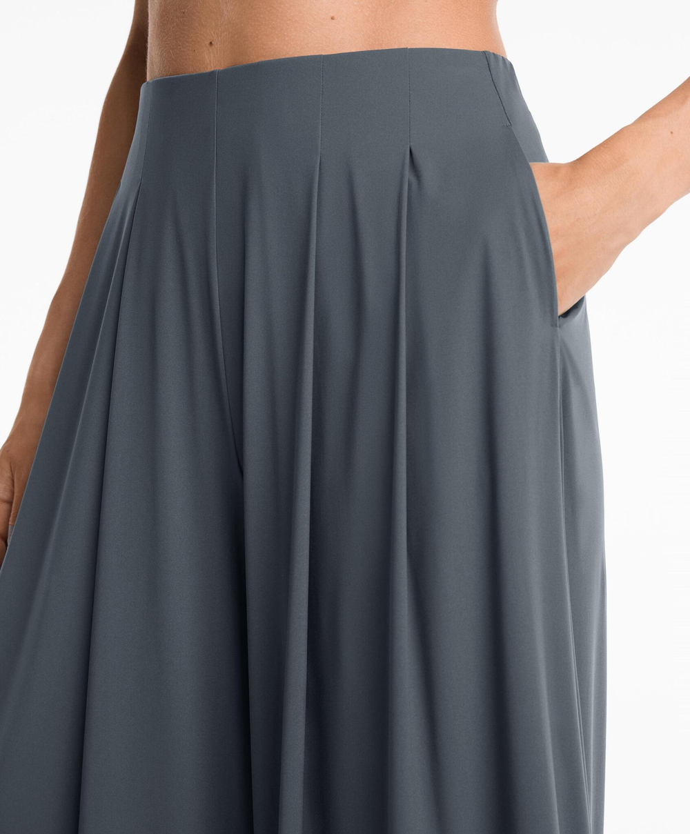 OYSHO Брюки Light Touch широкого кроя, серо-синий