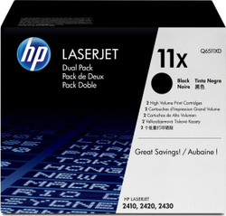 Картридж тонерный Подлинный Черный HP 11X 1 шт Q6511XD