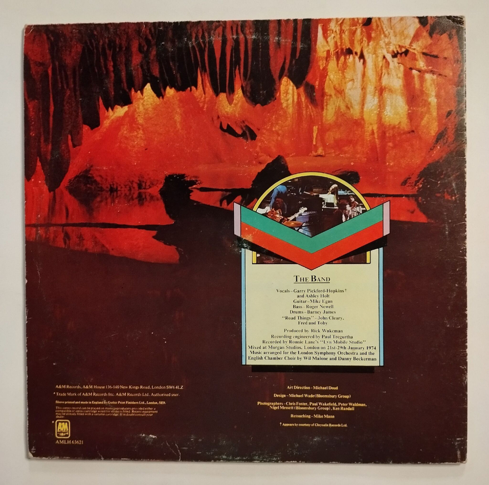 Винтажная виниловая пластинка LP Rick Wakeman Journey To The Centre Of The Earth (UK 1974)