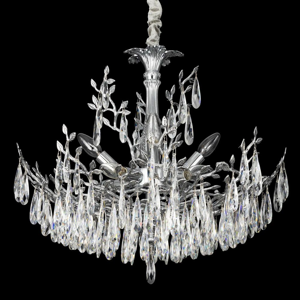 Citilux RITZ CL310081 Люстра хрустальная подвесная Хром