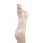 Комплект белья Temptation белый: бра и трусики бразилиана (размер M-L)