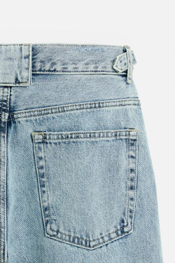 ZARA ДЖИНСЫ RELAXED FIT, СВЕТЛО-СИНИЙ