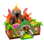 Надувной батут горка "Остров драконов"