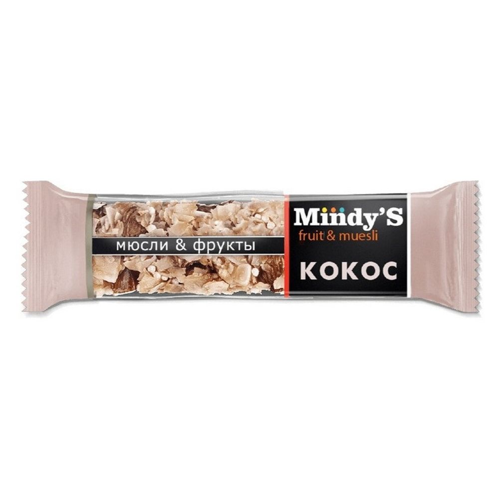 Батончик мюсли Mindy&amp;#039;s Кокос, 30штx35г