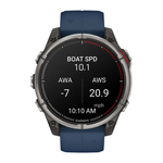 Спортивные часы Garmin quatix 8, AMOLED, 47 мм, силиконовый ремешок Безель из титана, AMOLED-дисплей с сапфировым стеклом. Ремешок с классической застёжкой — на запястье обхватом 125–208 мм