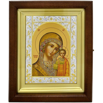 Казанская Божья Матерь. Икона, писанная в монастыре.