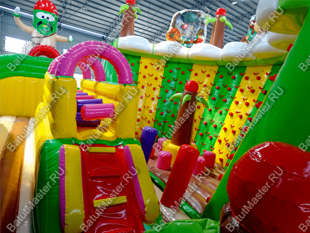 Надувной батут "Детский мегапарк" 18*18*8 м