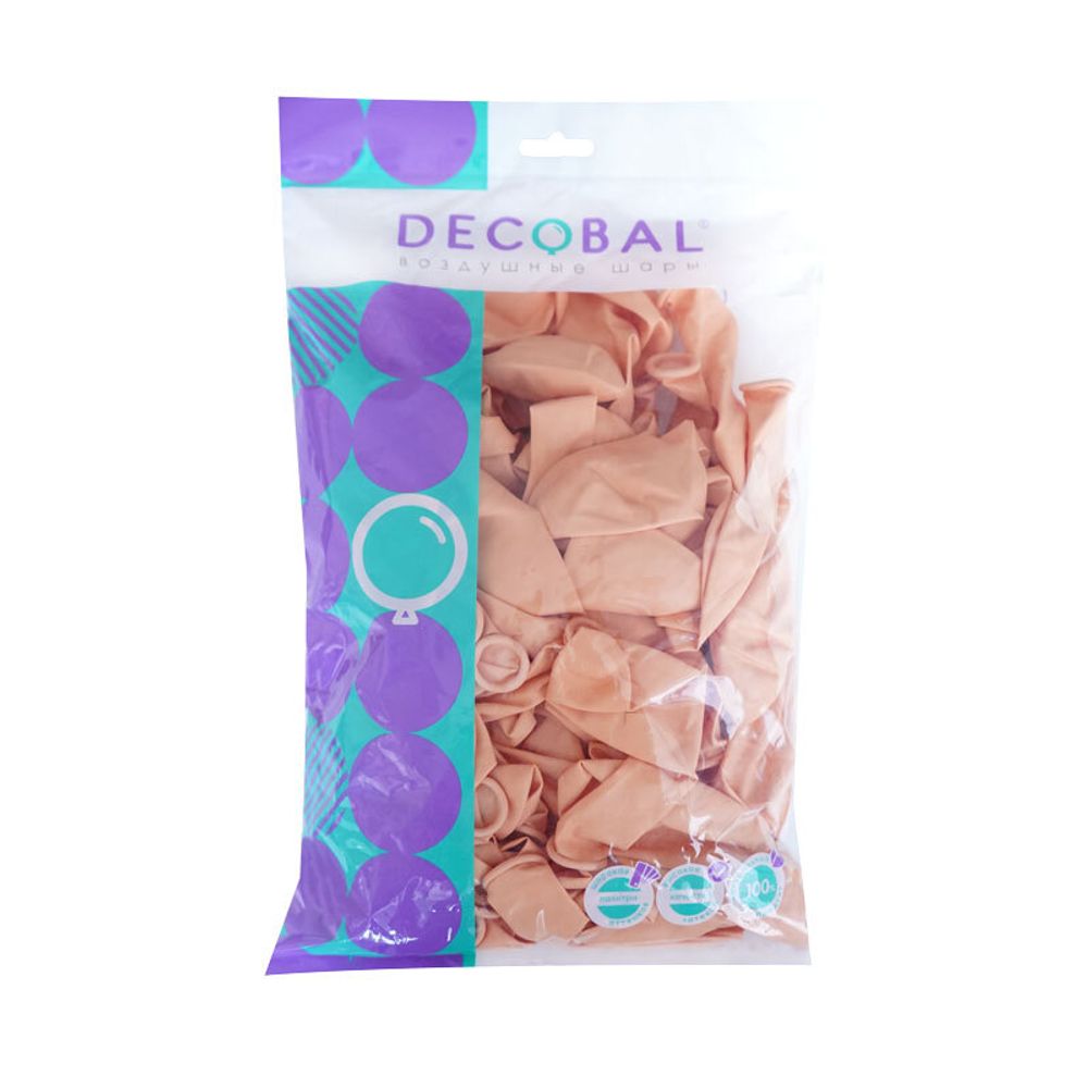 Персик Макаронс, Пастель / Blush, латексный шар