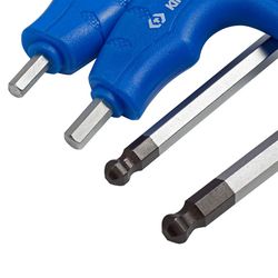 KING TONY (22106MR) Набор Г-образных шестигранников 3-8 мм, с шаровым окончанием, 6 предметов