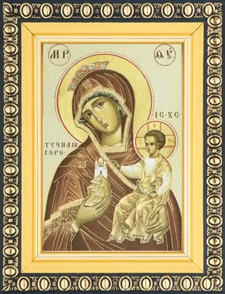 Икона БМ "Тучная Гора" 6х9 в раме 8х11