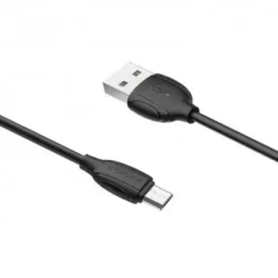 Кабель Borofone BX19 USB-microUSB 2.4A 1м PVC Black