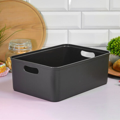 Корзина 7,5л "Agraba" базальт, 324*232*121мм