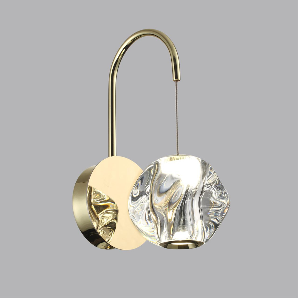 5085/5WL L-VISION ODL25 563 золото/прозрачный/металл/акрил Бра LED 5W 4000K 240Лм JEMSTONE