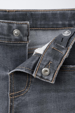 ZARA ДЖИНСЫ СКИННИ, СЕРЫЙ МЕЛАНЖ