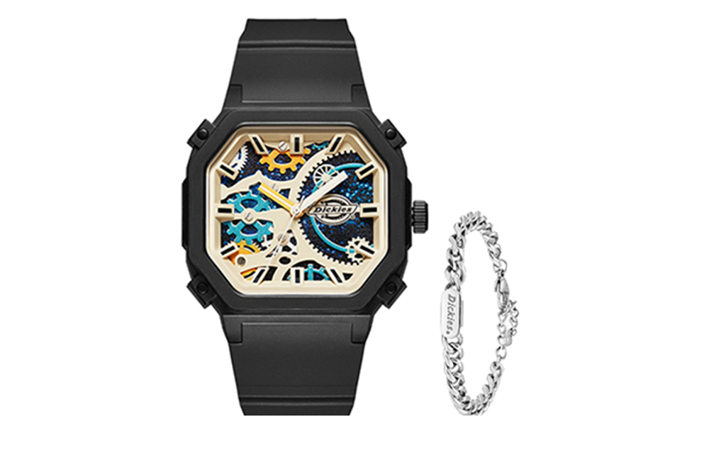 Dickies 100th Anniversary Explorer Collection Vast Starry Sky Wrist Watch Quartz Movement Plastic Strap 45mm Blue Dial