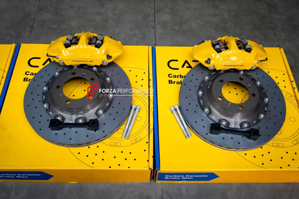 Карбон керамическая тормозная система для PORSCHE 911 992.1 CARRERA 2019 - 2024 Порше Тормоза Суппорт Тормозные диски Колодки