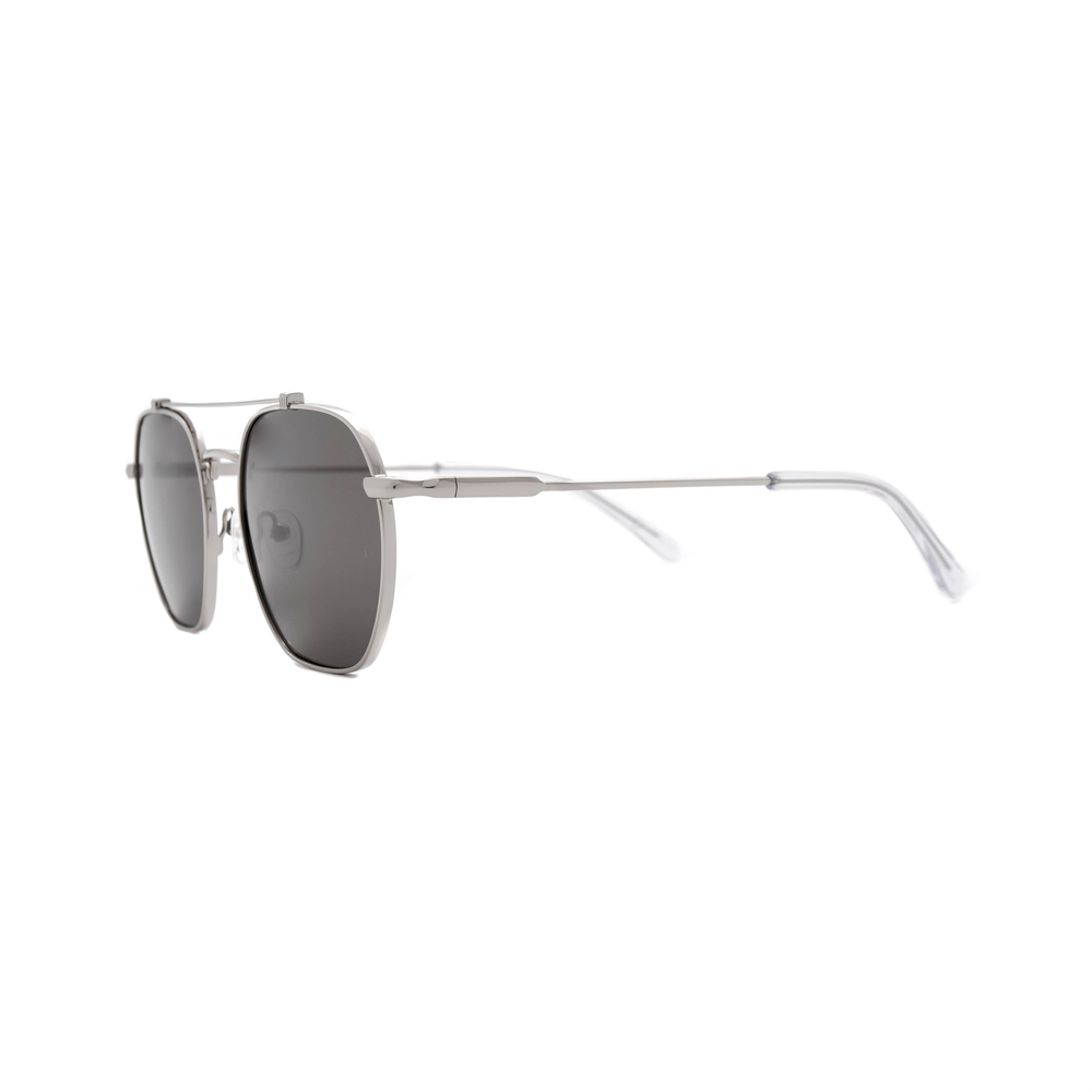 Очки Family Optic S5004 C3 пилот серебряные с серым