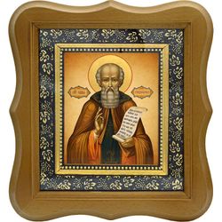 Савва Сторожевский Святой Преподобный. Икона на холсте.