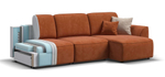 П-образный диван KING MODOOL Велюр Alkantara оранж