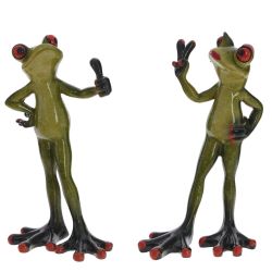 GAEM Фигурка декоративная "Лягушка", L7,5 W6 H16 см, 2в.