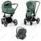 Детская коляска Cybex Priam IV 3 в 1 Leaf Green шасси Chrome автокресло Aton B i-Size