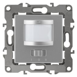 12-4103-03 ЭРА Датчик движения 2-проводной, 180-240В, 200Вт, IP20, Эра12, алюминий | ЭРА 12 Алюминий