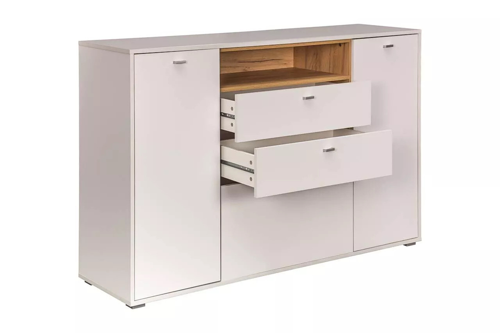 Бэль Комод 10.95 Дуб Золотой / Белый