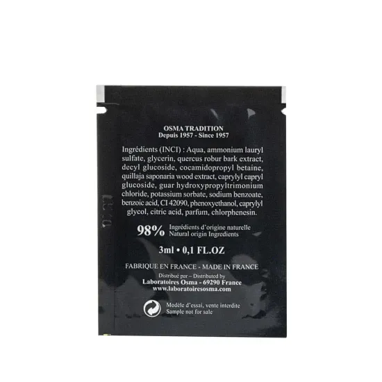 Шампунь для бороды OSMA TRADITION, экстракт панамского дерева, пробник 3 мл