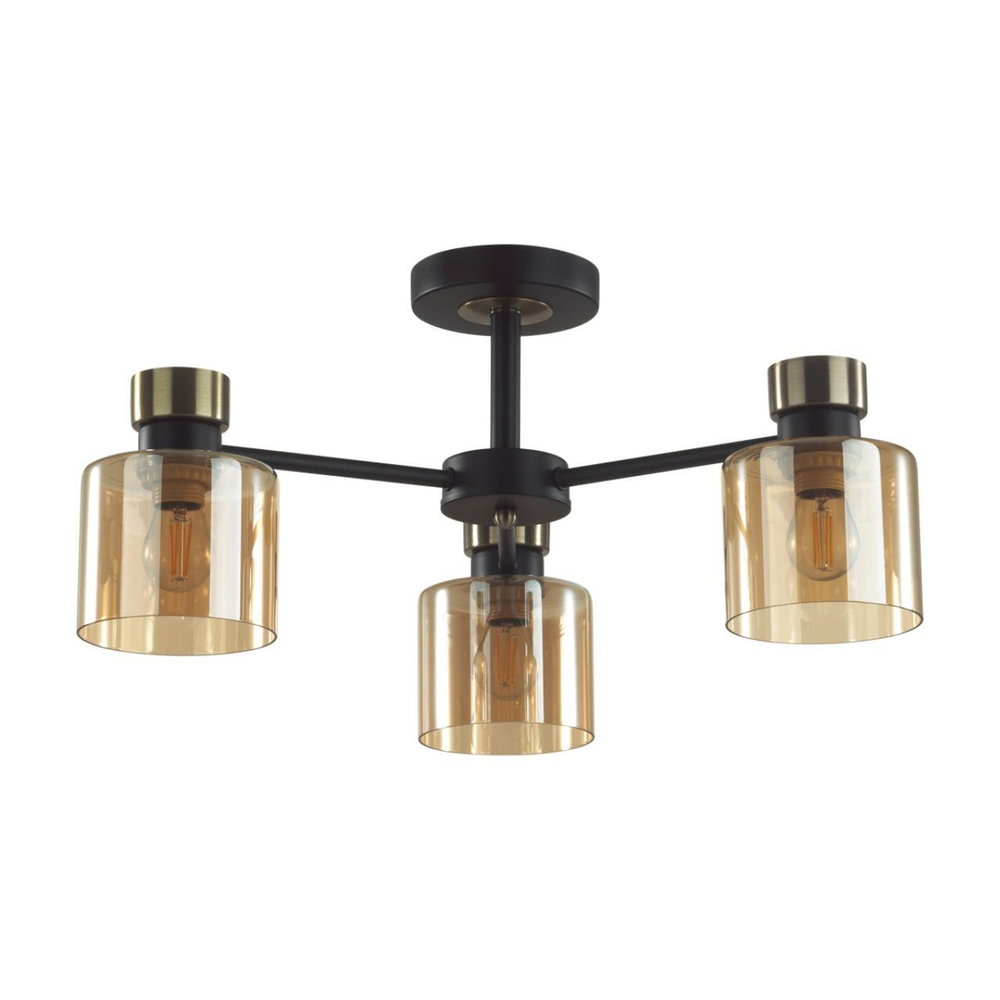 5643/3C COMFI LN23  чёрный, бронза Люстра потолочная E27 3*60W 220V ARLIN