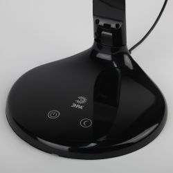 Настольный светильник ЭРА NLED-482-10W-BK светодиодный с ночником черный | Светодиодные настольные лампы