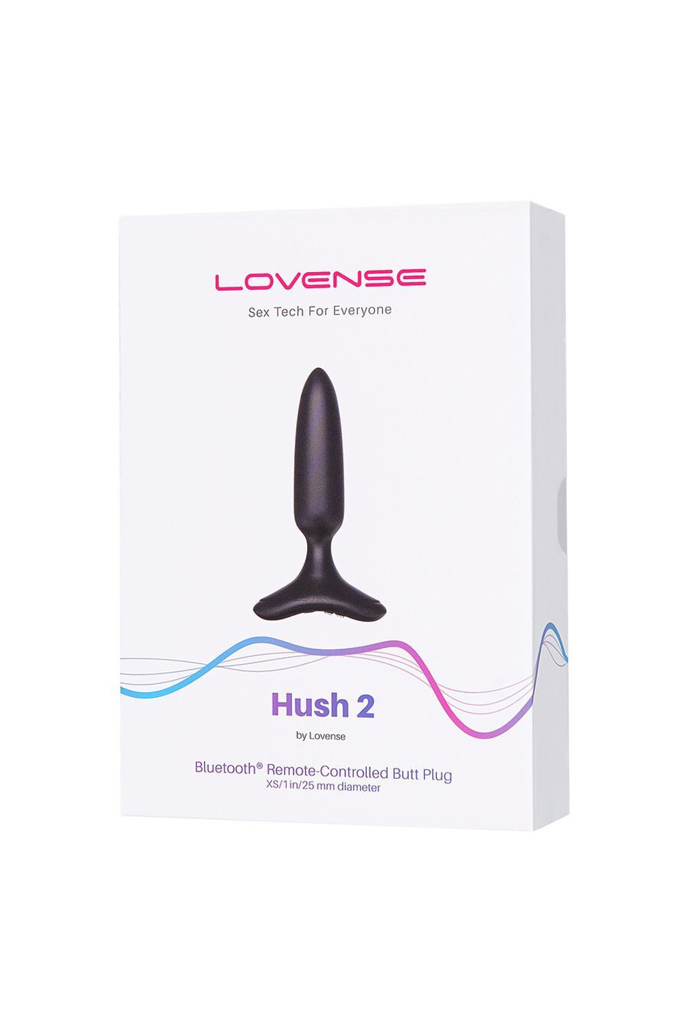 Анальная втулка LOVENSE Hush 2 (XS), 12,1 см, Ø 2,5 см