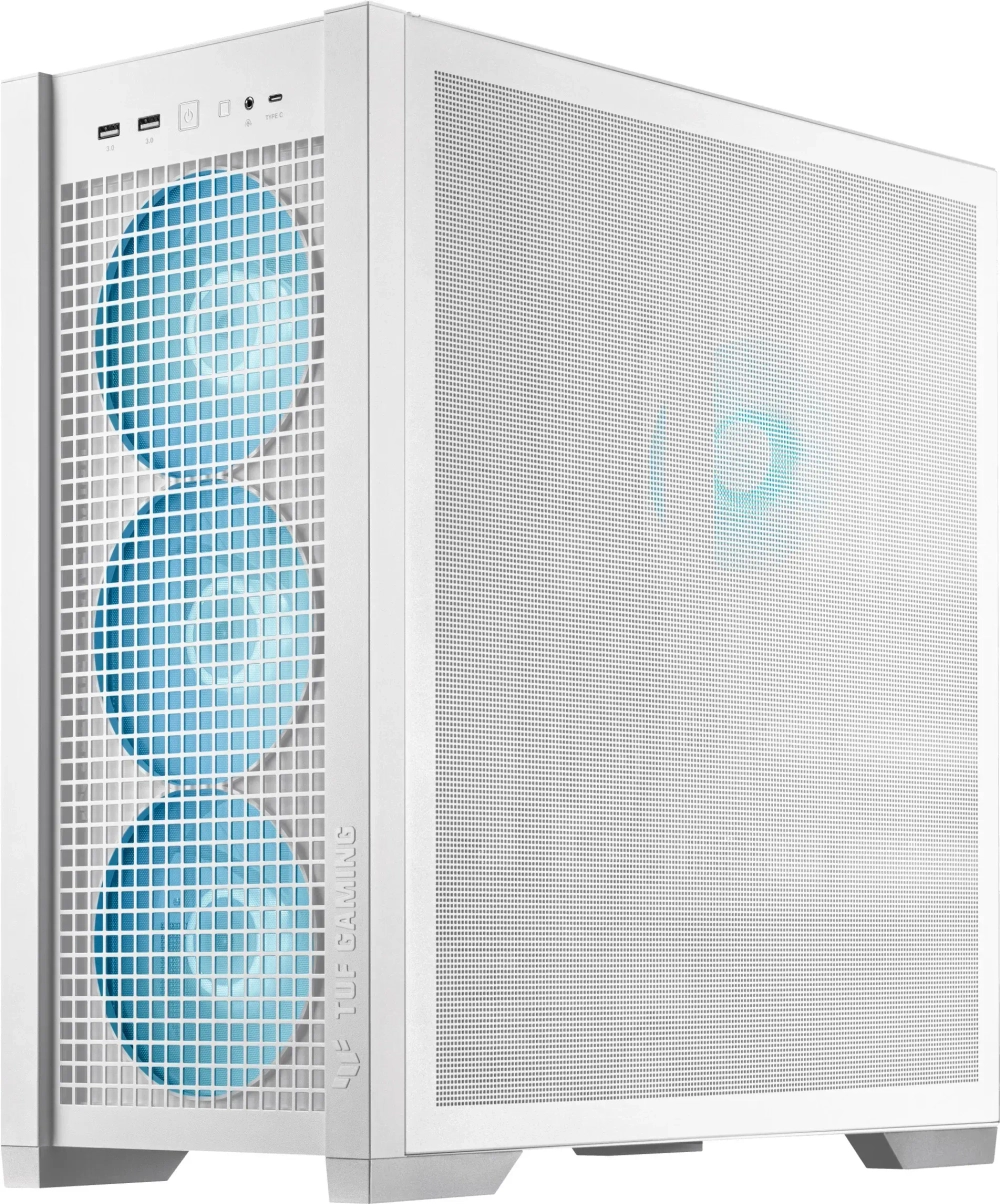 Корпус ASUS TUF GAMING GT302 TG ARGB WHITE EATX/ATX/mATX/mITX 90DC00I3-B19000