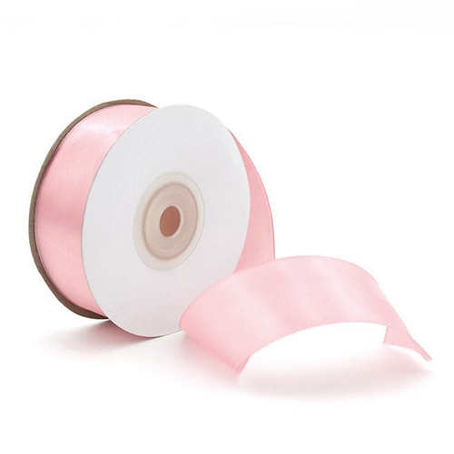 Лента Атлас Нежно-розовый / 25 мм * 22,85 м