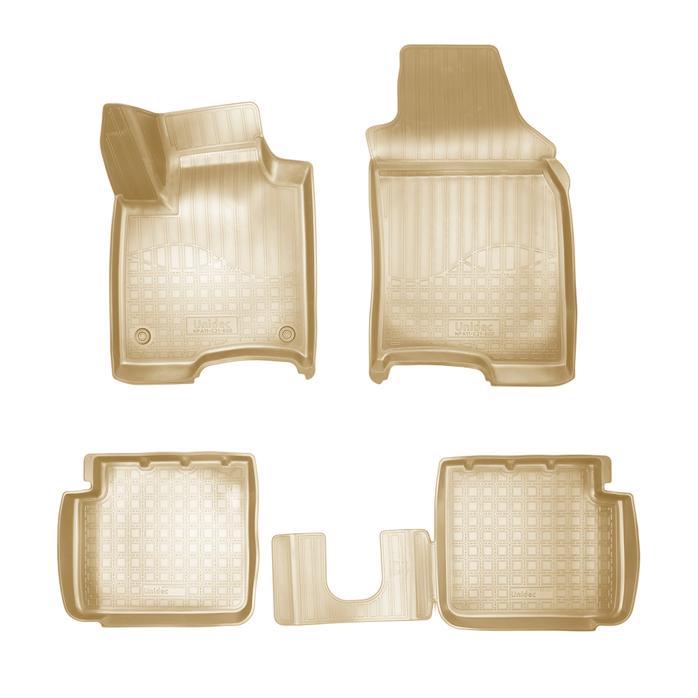 Ковры в салон Norplast/Unidec для Fiat Panda в кузове III (2011-)Полиуретан,Бежевый, арт.NPA11-C21-600-B
