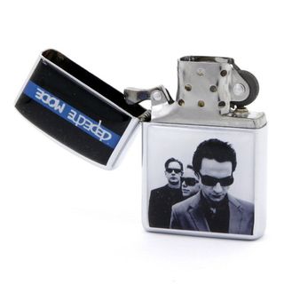 Зажигалка сувенирная Depeche Mode группа в очках (414)