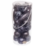 Набор украшений «Зимний вечер» (28 предметов),графит