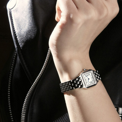 CARTIER Cheetah Collection Quartz Movement 30m Water Resistance Women"s Watch Watch 22*30mm White Dial