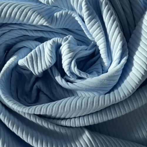 Лапша трикотажная 4*3 голубой