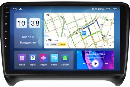 Магнитола для AUDI TT 2006-2014 (8J) - Parafar PF908XHD на Android 13, 8-ядер, 4Гб+64Гб, CarPlay, 4G SIM-слот