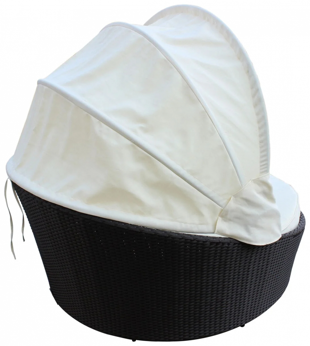 Шезлонг-диван круглый из искусственного ротанга