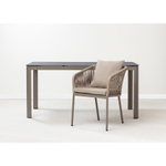 Стол обеденный leif, 160х90 см, серо-бежевый