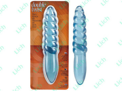 Голубой анальный стимулятор-цепочка