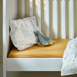 IKEA GULDVÄVARE  (ИКЕА ГУЛДВÄВАРЕ)  -  Детская простыня, темно-желтая/синяя, 60x120 см