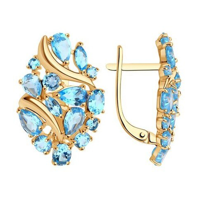 Серьги Au 585 (724400)