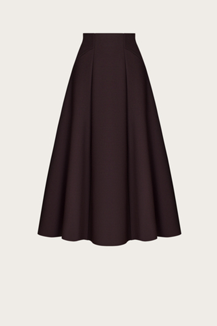 ЮБКА ИЗ БОРДОВОЙ ШЕРСТИ