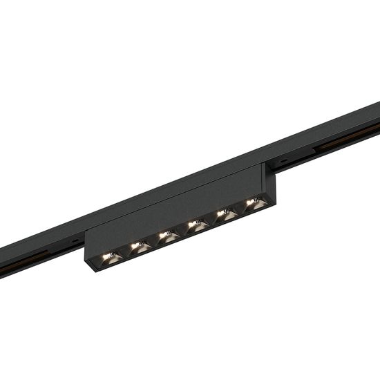 ST666.436.05 Магнитный трековый светильник Черный LED 1*5W 3000K 220Lm Ra>90  IP20 L100xW10xH18 24V SUPER5