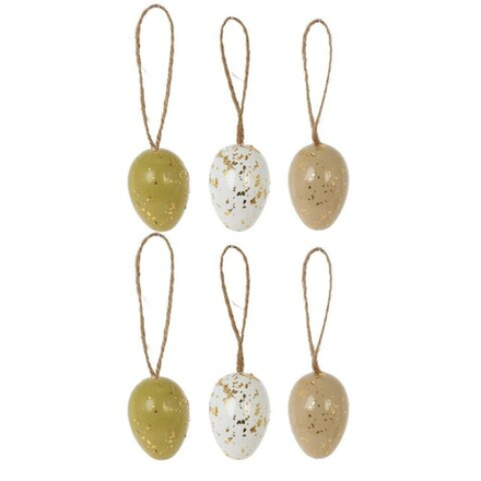 GAEM Набор из 6-ти изделий декоративных подвесных "Яйцо" (4*6), L14 W15 H5 см