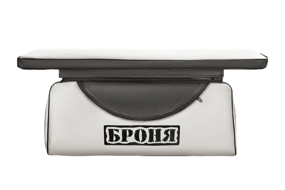 Накладки на банки комплект 91х25 БРОНЯ белый-черный